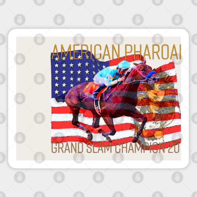 American Pharoah Magnet by Ginny Luttrell